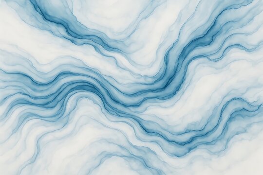Abstract blue watercolor background texture design flowing waves pattern for digital art print 100x100 on transparent background
