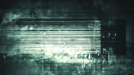 Obraz premium VHS effect unplug electronics video random distortion. Glitchcore red screen. TV data RGB screen with no-signal. Bars TV retro old school VHS glitch. Retro TV with glitch screen static interference 