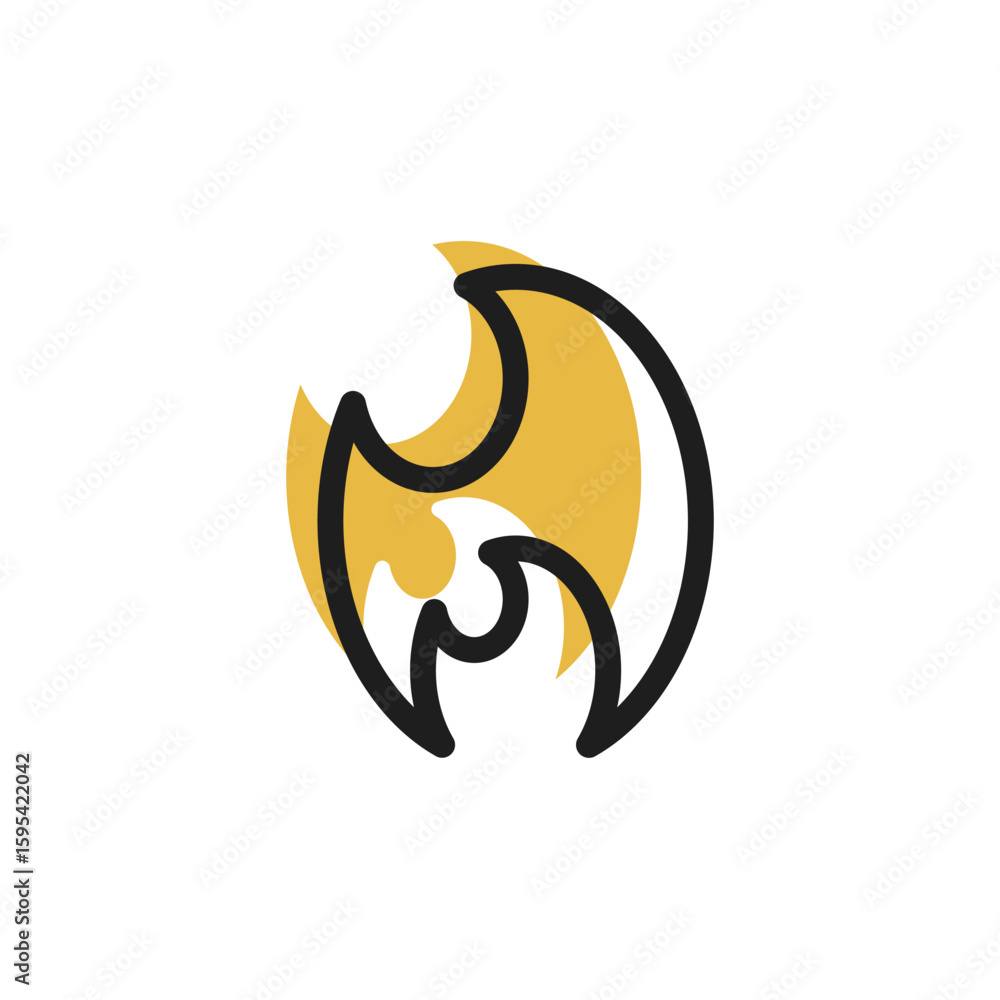 Poster fire icon is designed in a visually appealing and easily recognizable style. it’s suitable for vario
