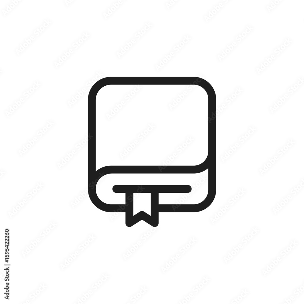 Poster book icon is designed in a visually appealing and easily recognizable style. it’s suitable for vario