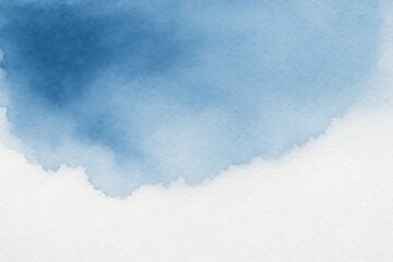 Fototapeta premium Watercolor blue wash background texture abstract art painting design element for graphic design and web design on transparent background