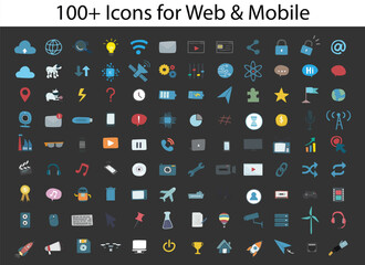 100 Icons for Web amp Mobile Devices