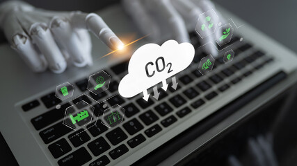 AI helps manage carbon footprint by analyzing emission data, optimizing renewable energy use, and...