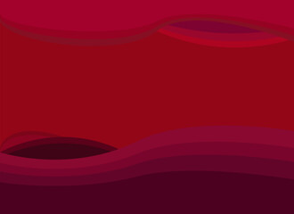 Smooth red and pink waves flow seamlessly across a gradient backdrop to create an abstract, modern look