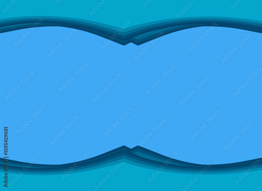 Aufkleber abstract blue color gradient curve, wave with line textured background. ai-generated