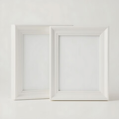 Obraz premium Two beautiful white frames