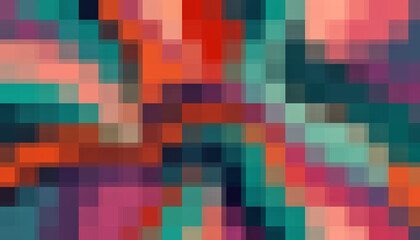 Minimalist Grid Mosaic Blur Texture with Colorful Abstract Pattern - Modern Geometric Background for Design and Art Use