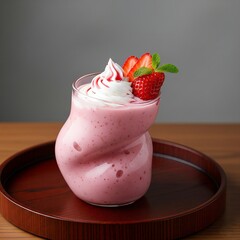 yogurt with strawberry