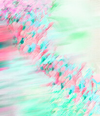 Beautiful design background.The painting is in the Impressionist style. Dabs of paint, a swirl of petals in the wind. Beautiful art design for your card, invitation, design. Watercolor, oil painting.