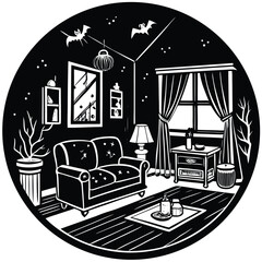 Elegant classic bedroom interior illustration with luxurious furniture and soft lighting
