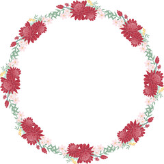 Topical flower frame. Torch ginger frame