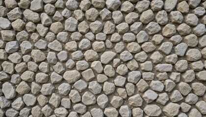 Traditional European cobblestone wall texture, round fieldstones with mortar, rustic aesthetic, front-facing.