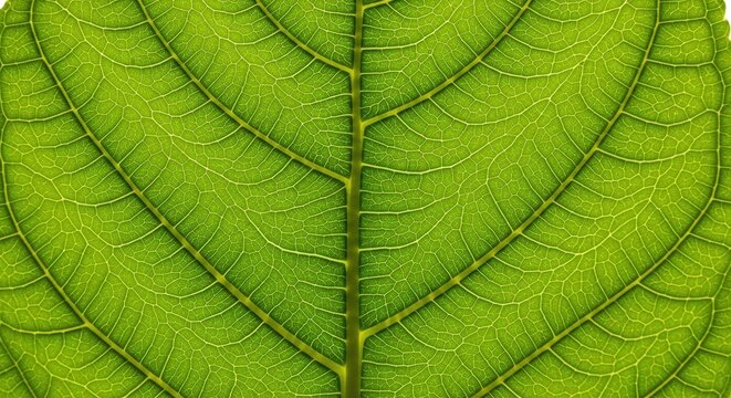 An authentic macro photograph of a leaf's venation