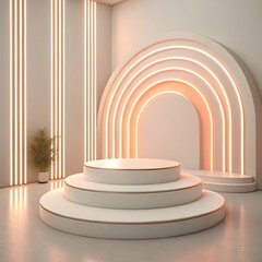 Fototapeta premium abstract background with columns