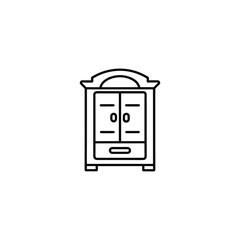 Almira outline icon set with multiple color options