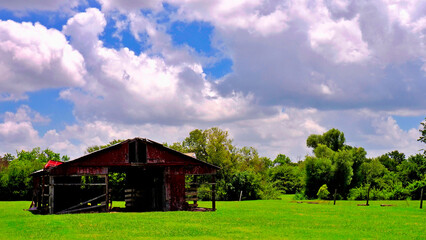 Old Barn In An Open Field_1011067