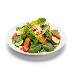 salad with tomatoes and cucumbers