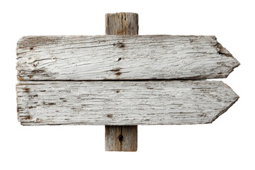 Naklejka premium Directional wooden signpost outdoor setting rustic decor nature. Isolated on transparent background, png.