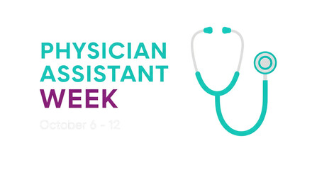 Physician Assistant Week Celebration With Stethoscope isolated on a transparent background image