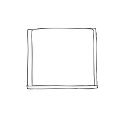 Simple line sketch of a chalkboard  