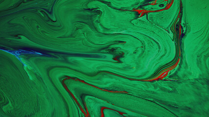 Magnificent water-based paint textures captured close-up of the magnificent marbling art