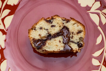 homemade chocolate chip muffin
