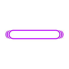 purple banner frame and overlap curve on side