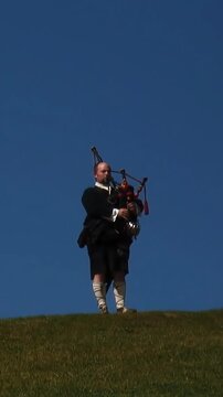 Scottish Bagpipers Performing at Highland Festival | Traditional Cultural Music with Kilts and Heritage | Authentic Scottish Celebration of Culture