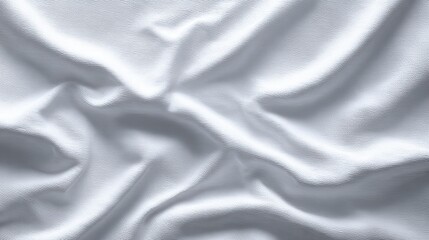 Fototapeta premium Gentle texture of white fabric with soft shadow, creating a subtle background