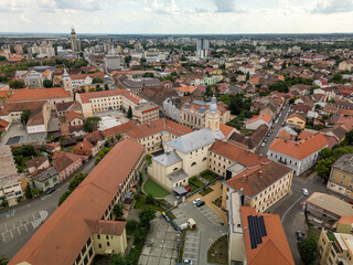 Scenic view of Satu Mare, a city in northern Romania.