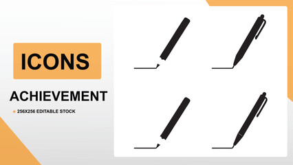 vector illustration of office supplies