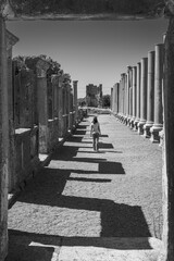 View to the ruins of ancient Perge