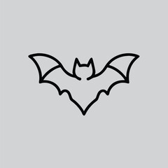 Simple Bat Outline Artwork