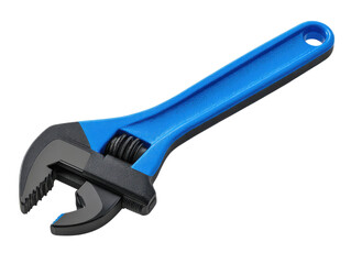 Wrench tool for plumbing workshop product image indoor close-up. Isolated on transparent background, png.