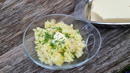 Mashed potatoes with butter