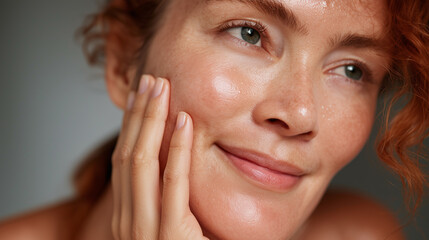 Fototapeta premium closeup of a woman