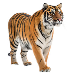 Fototapeta premium sumatran tiger isolated on transparent background