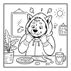 black and white coloring pages