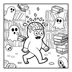 black and white coloring pages