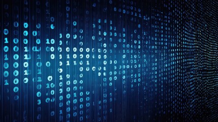 Digital technology background. Digital data dots blue pattern pixel background