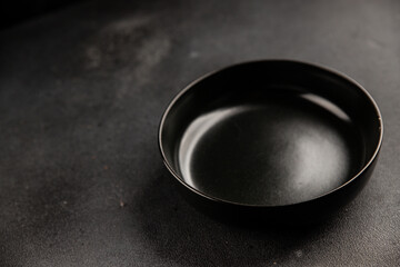 Plate black tableware empty dinnerware ready to serve dishes ready to serve dishes dinnerware serving dishes food ceramic plate on the table background food
