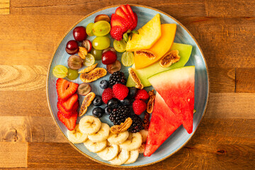 Fresh fruit plate