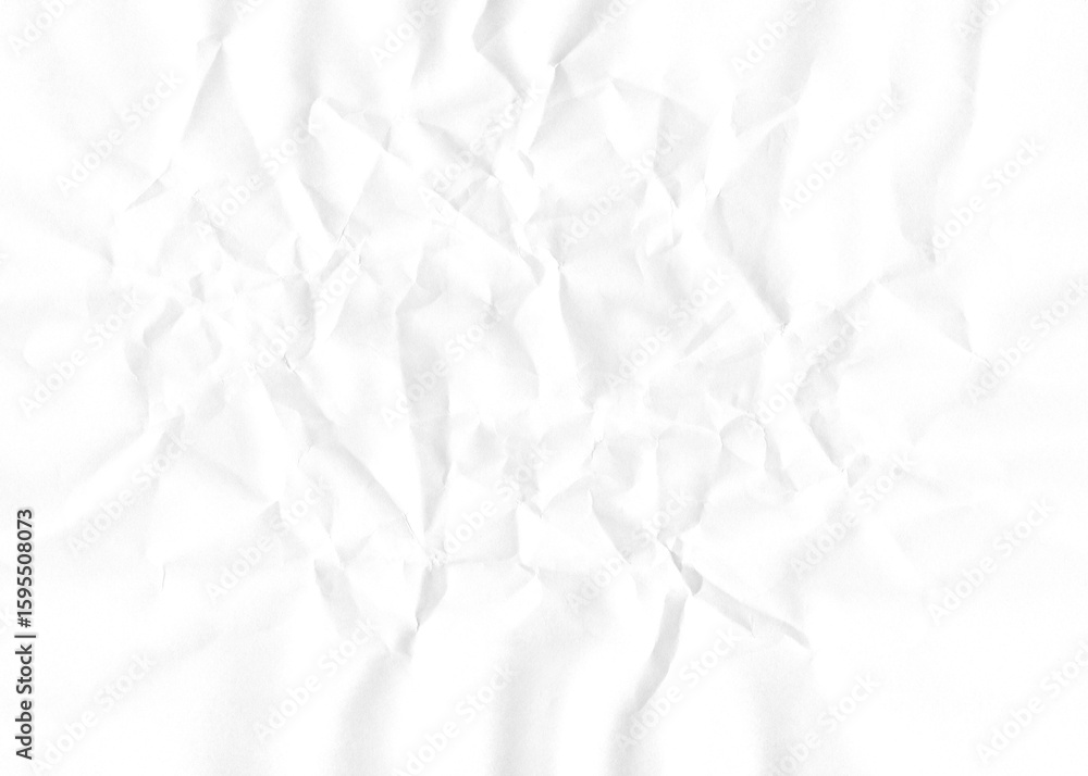 Poster white crumpled paper texture provides a versatile and neutral background for various creative projec