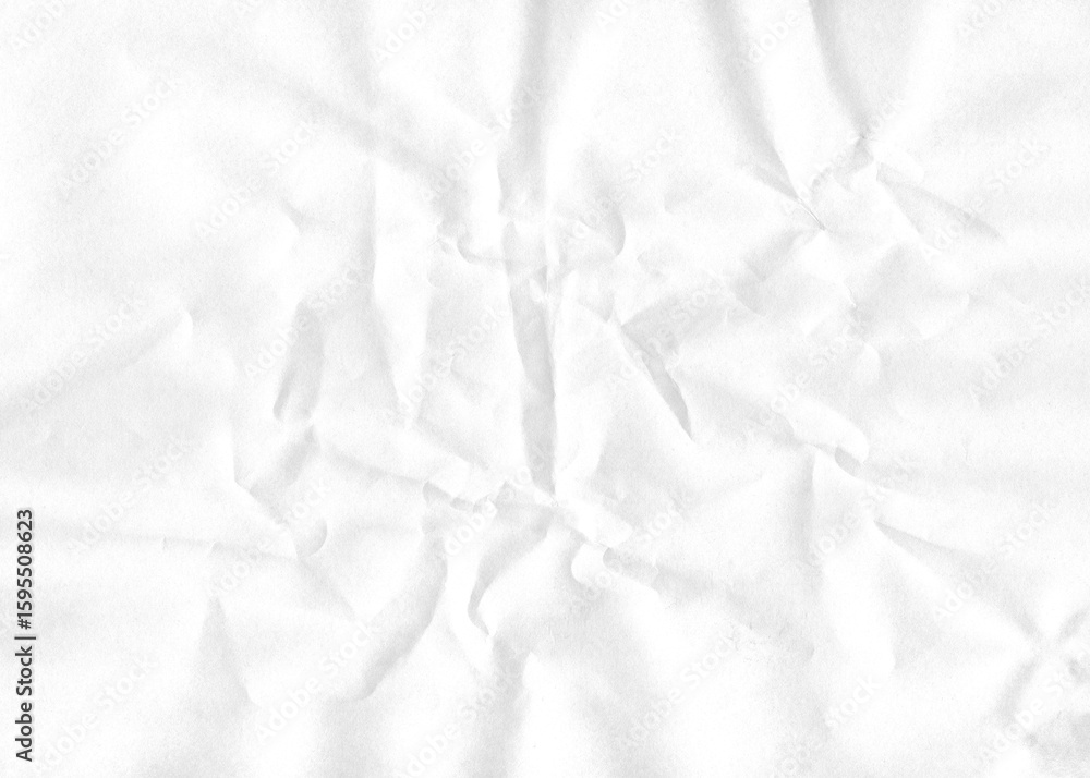 Poster abstract wrinkled white paper texture creating a background with subtle light and shadows for graphi