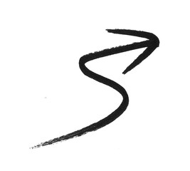 Hand-Drawn Black Wavy Arrow Icon PNG - Sketchy Direction Pointer, doodle icon, marker brush arow