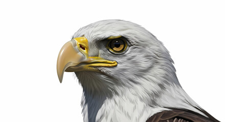 Fototapeta premium Majestic Bald Eagle Portrait: A Powerful Symbol of Freedom and Strength