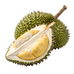 Naklejka premium durian isolated on white background