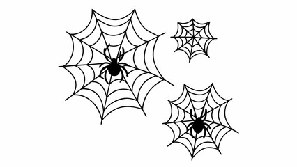 Traditional American Tattoo Halloween Flash Sheet - Vintage Skull, Pumpkin, Witch & Ghost - Bold Black & Red Line Art.