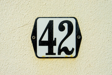 house number 42