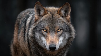 Fototapeta premium Close-up wolf portrait